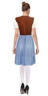 ADULT OKTOBERFEST BEER GIRL COSTUME (BLUE BROWN)-Party Land Online